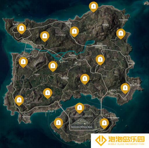 绝地求生密室在哪-密室位置地图一览