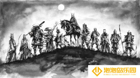 《刺客信条：影》水墨画风格海报 很神秘很威严