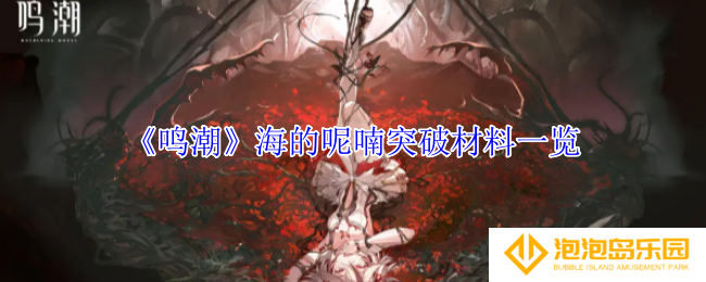 鸣潮海的呢喃突破材料有哪些-海的呢喃突破材料一览