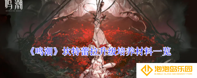 鸣潮坎特蕾拉升级培养材料有哪些-坎特蕾拉升级培养材料一览
