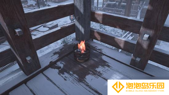 《刺客信条：影》冰雪细节令人惊叹：火焰融雪