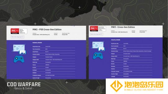 《使命召唤6》《使命召唤8》将获得PS5复刻