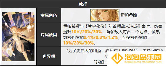《无期迷途》伊帕希娅技能介绍