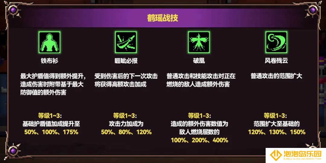 《战魂铭人》鹤瑶技能介绍